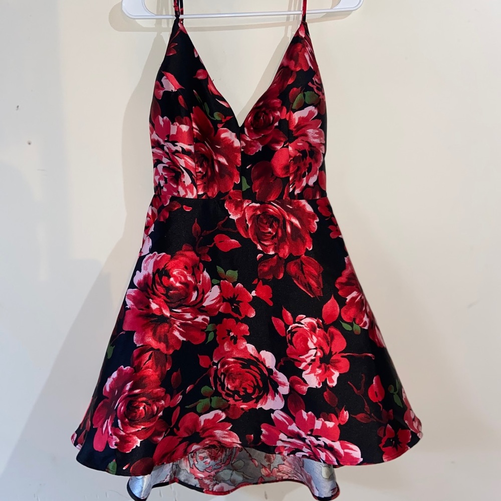 Red & Black Formal Dress